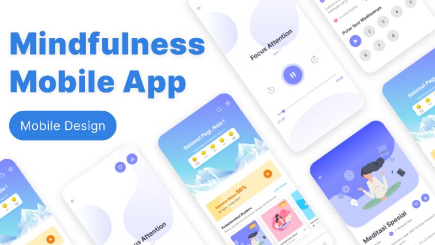 Diagram - Mindfulness Mobile App Figjam Template