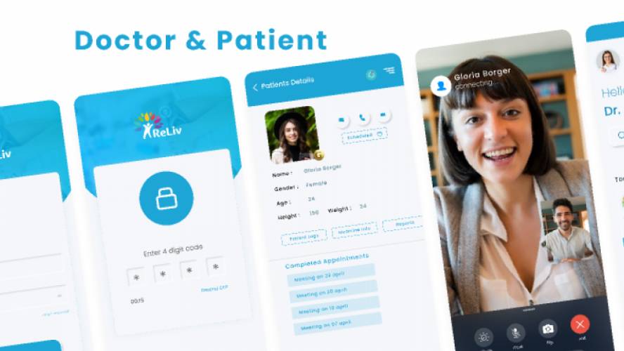 Doctor & Patient Communication App Figma Design