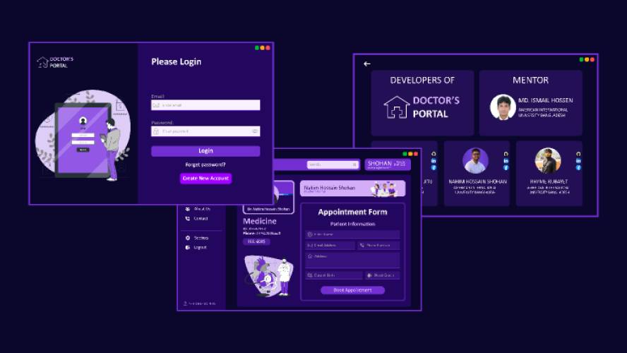 Doctor's Portal Figma Website Template