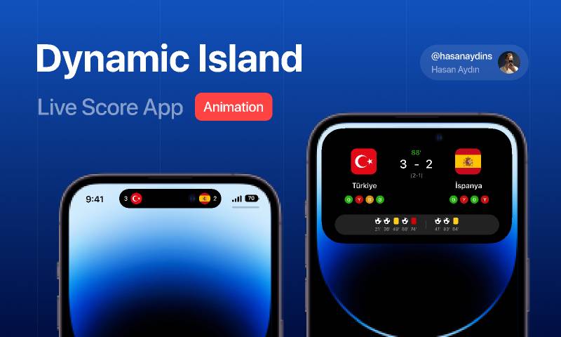 Dynamic Island - Live Score App Animation Figma Ui Kit