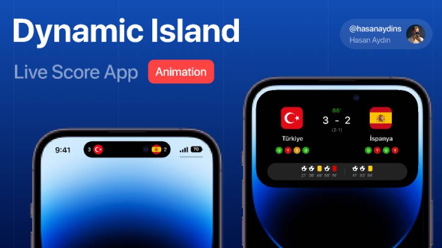 Dynamic Island - Live Score App Animation Figma Ui Kit