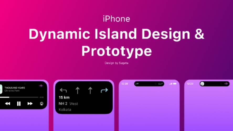 Dynamic Island Direction Design & Prototype Figma Ui Kit