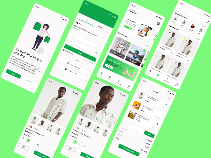 E-commerce App Figma Mobile Template