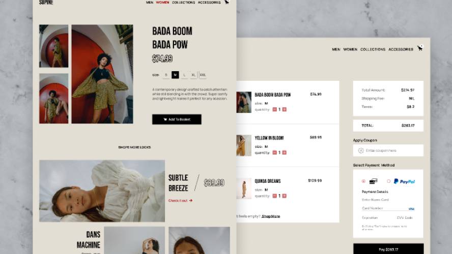 E-Commerce Shopping Page Website Figma Template