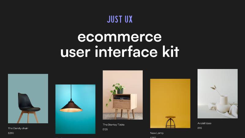 E-Commerce Website Interface Kit + Design System | UI4Free