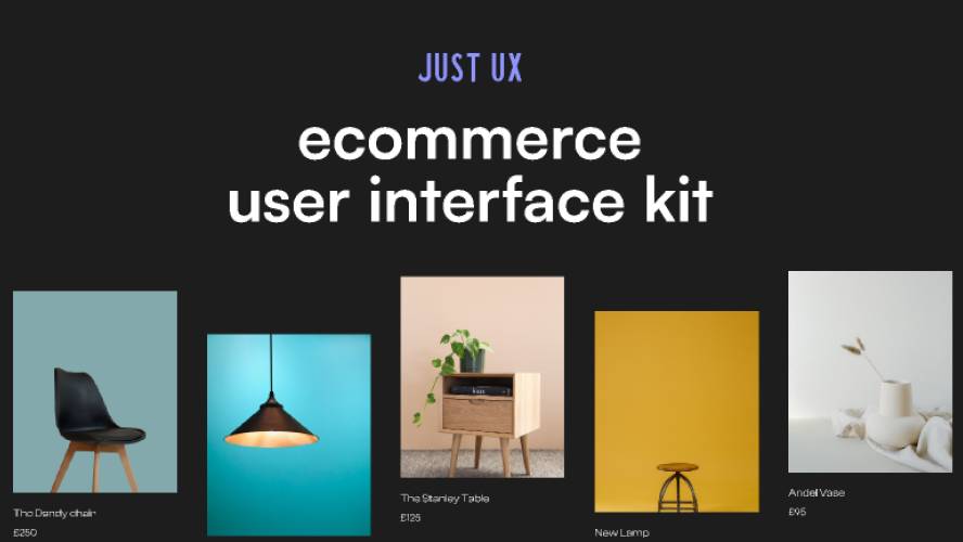 E-Commerce Website Interface Kit + Design System