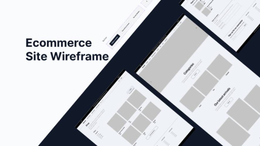 E-commerce Website Wireframe Figma Ui Kit