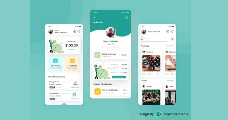 E-Learning Challenge App UI Figma Template | UI4Free