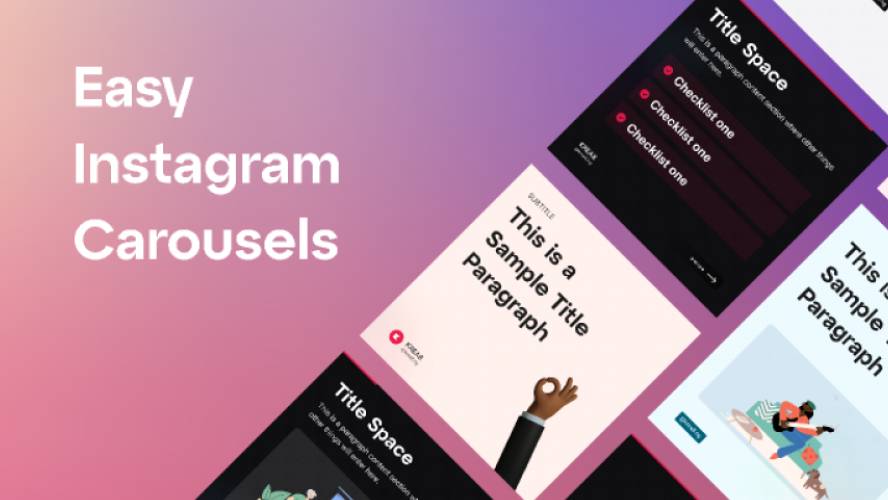 Easy Instagram Carousels Figma Template