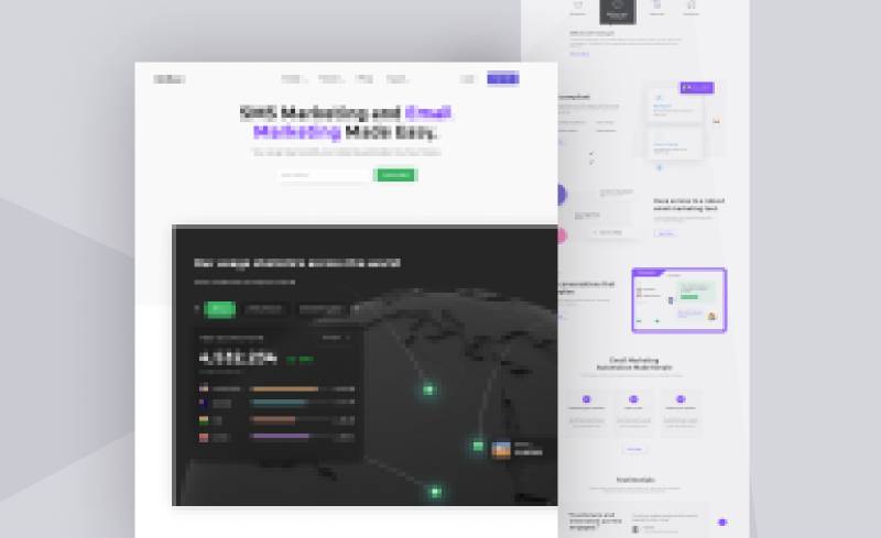 Email Marketing Website Design Figma Template Ui4free Email Marketing Website Design Figma Template Ui4free