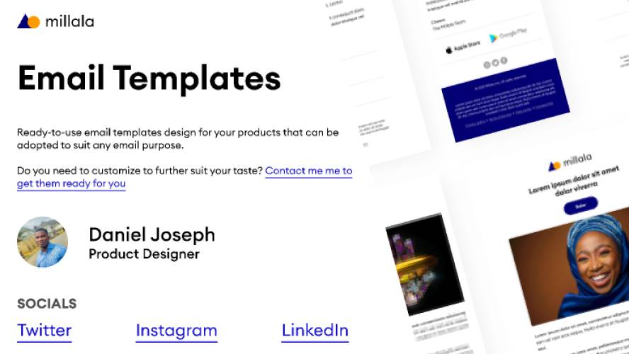 Email Template for Designers and Startups - 2022