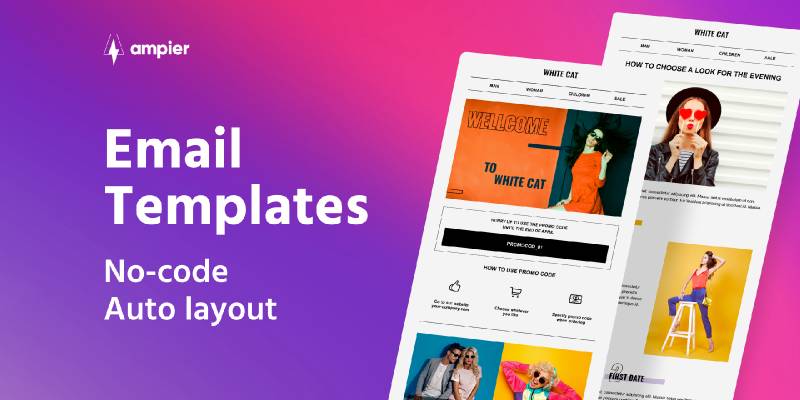 free and customizable support email template Images... Email Template Shop clothes figma template | UI4Free