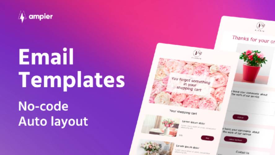 Email Template Shop Flowers Figma Template