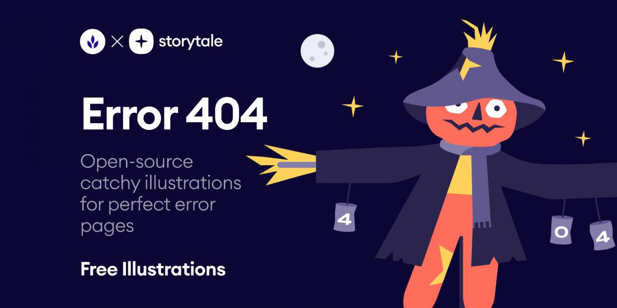 Error 404 Page Halloween Illustrations
