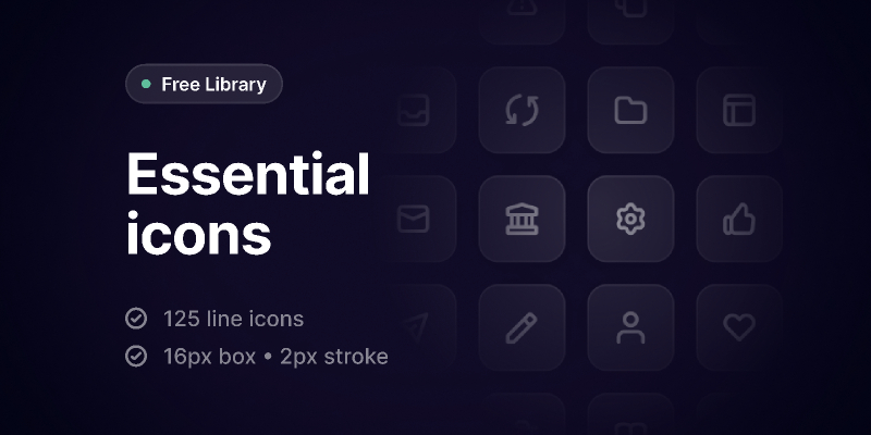 Essential icons free download