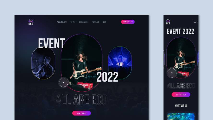 Event Figma Landing Page