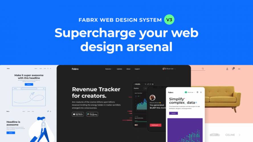Fabrx Web Design System V3 Figma Template