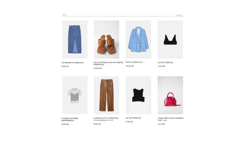 Fashion Website Catalog - Free Figma Website Template | UI4Free