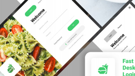 Fast Food Desktop App Login Figma