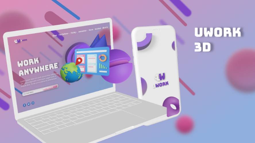 Figma 3D Landing Page Free Template