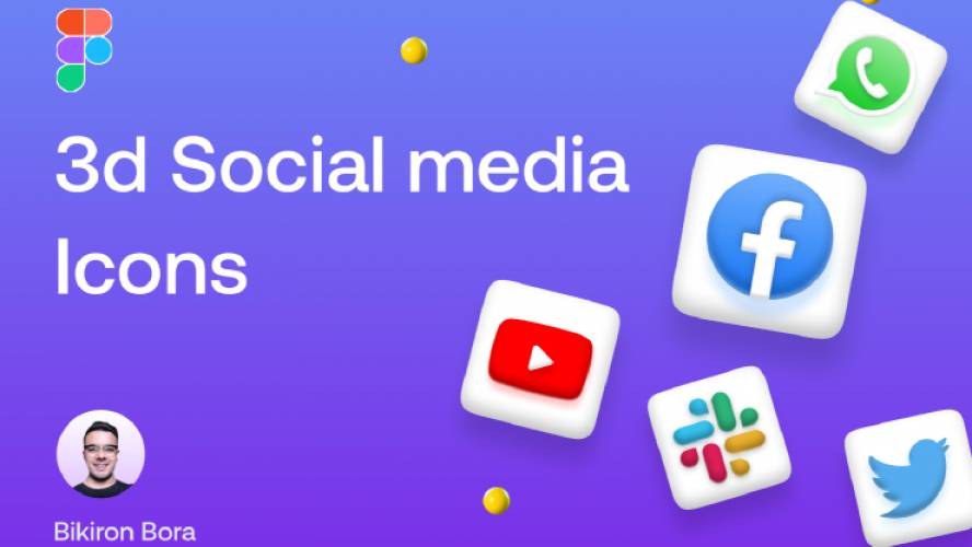 Figma 3d Social Media Icons Free Download