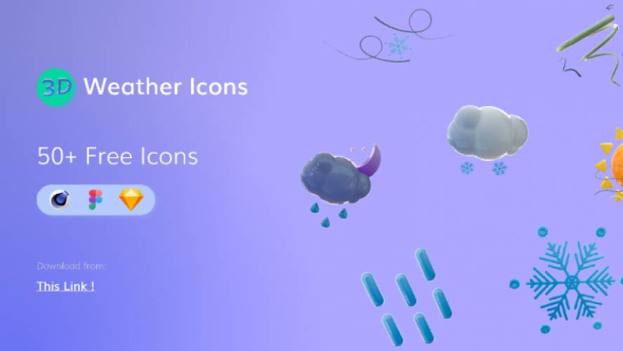 Figma 3D Weather Icons