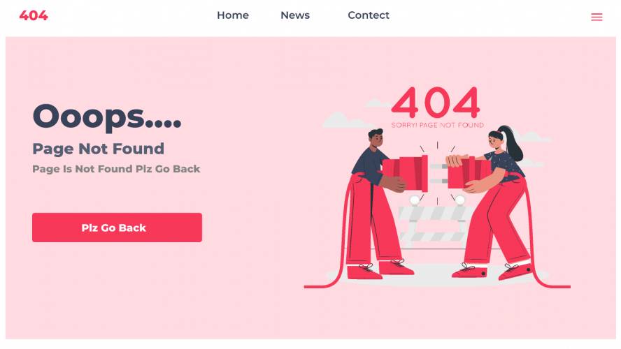 Figma 404 Page Design Website and Mobile Template