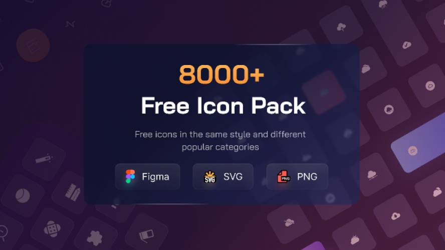 Figma 8000+ Free Icon & Pack