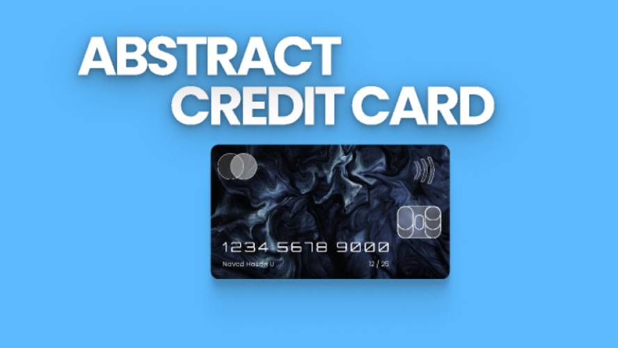 Figma Abstract credit card design