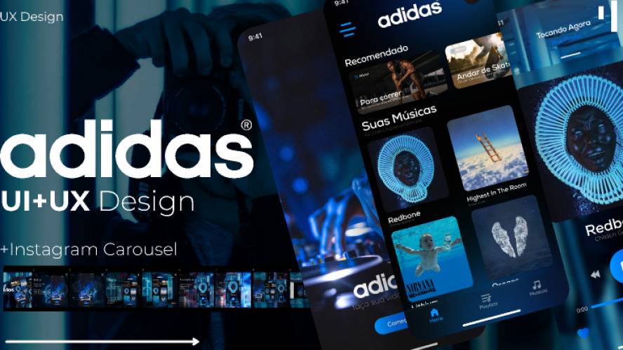 Figma Adidas Music App Design