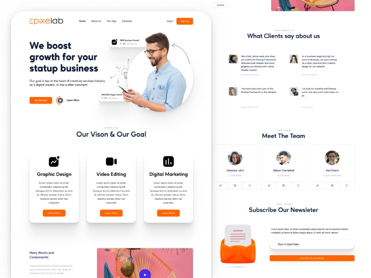 Figma Agency Landing Page Template