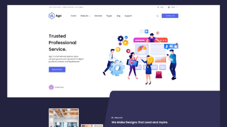 Figma Ago Agency Landing Page