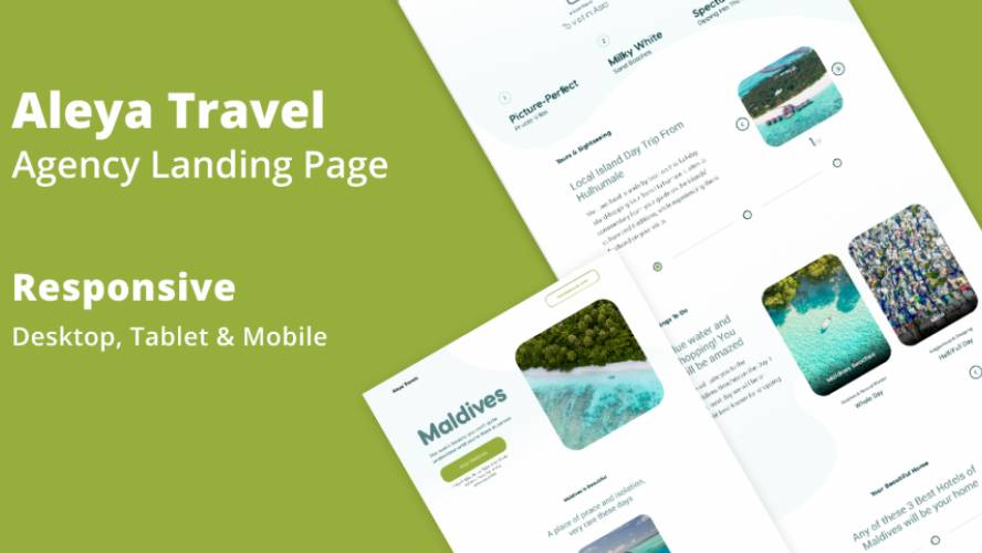 Figma Aleya Travel Agency Landing Page