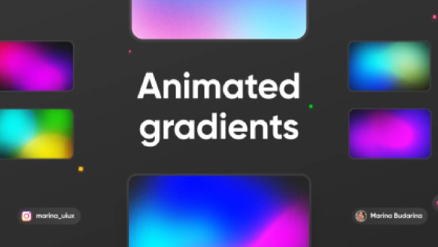 Figma Animated gradients ui kit