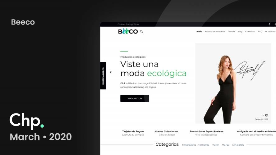 Figma Beeco Landing Page for Ecology Fashion
