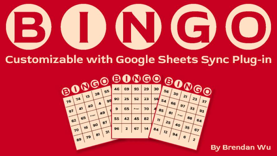 Figma Bingo Customizable with Google Sheets Sync