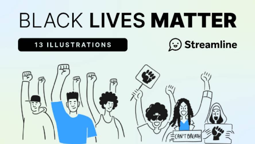 Figma Black Lives Matter Illustrations Mix