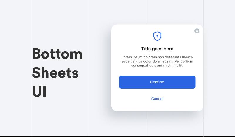 Figma Bottom Sheets UI | UI4Free