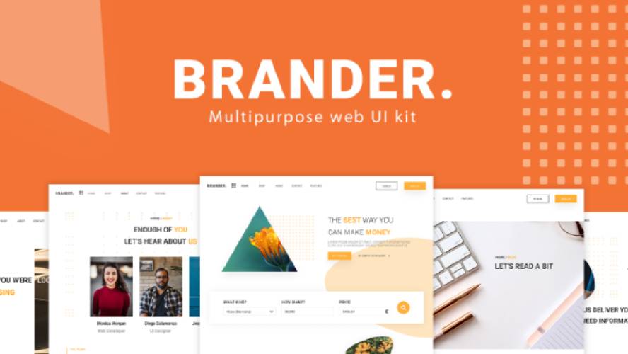 Figma Brander multipurpose UI Kit