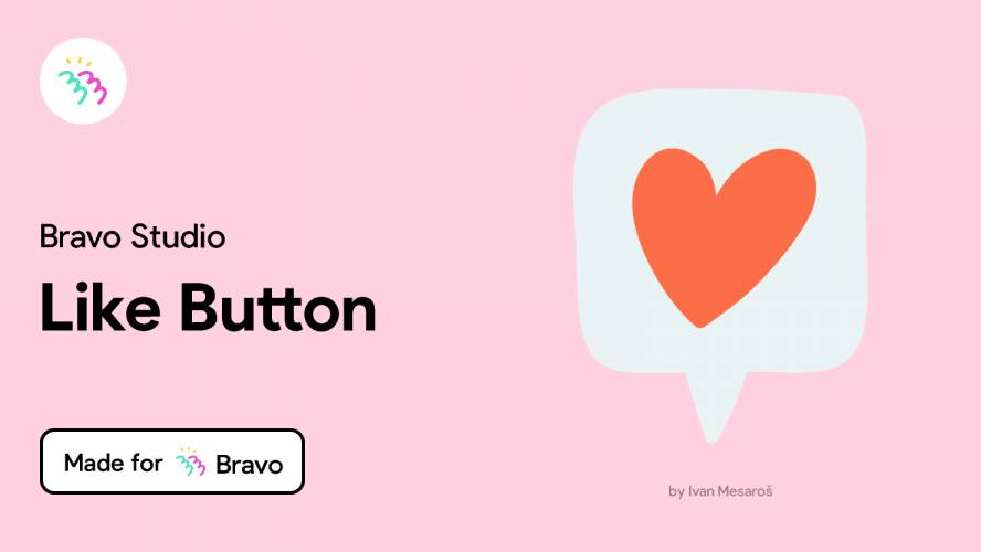 Figma Bravo Sample: Like Button
