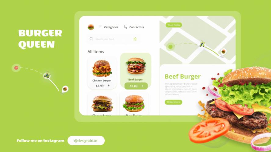 Figma Burger Queen Website Template