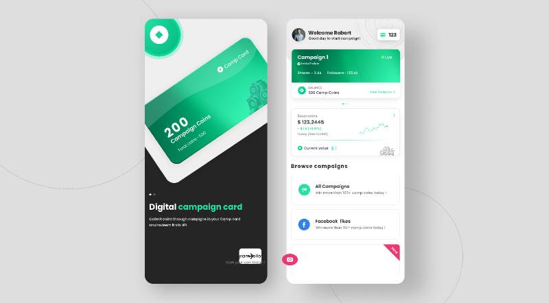 Figma Campaign Application Mobile Template - Ui4free.com