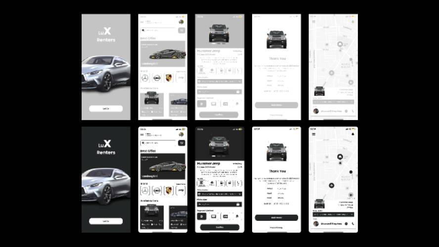 Figma Car rental Mobile App