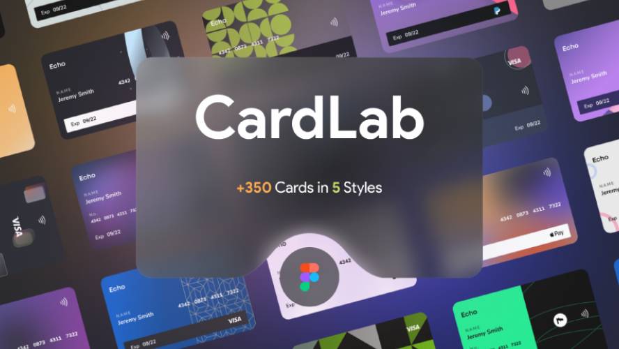 Figma CardLab 350+ pre-built cards for designers