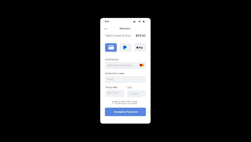 Figma Checkout Mobile Page | UI4Free