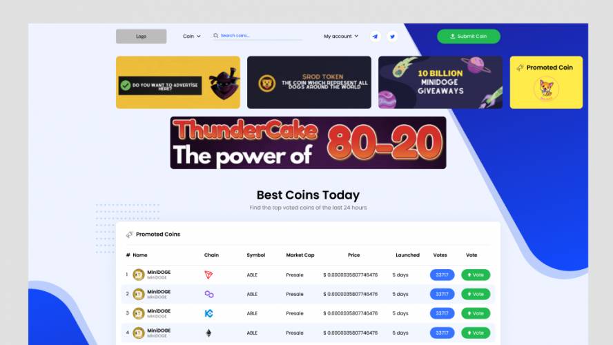 Figma Coin Trader Website Template Free Download