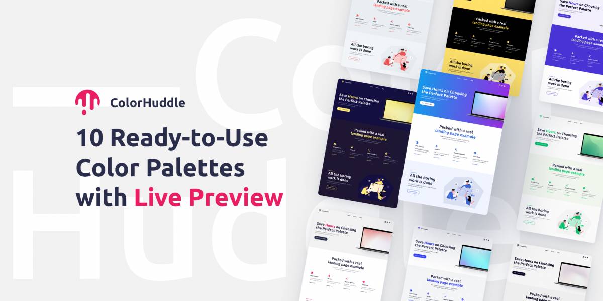 Figma ColorHuddle Palettes with Examples | UI4Free