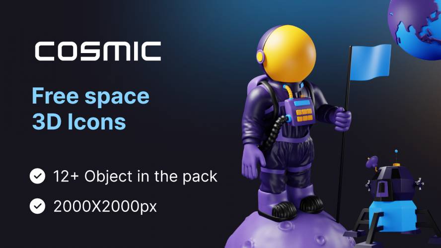 Figma Cosmic Space Station 3D Model Free