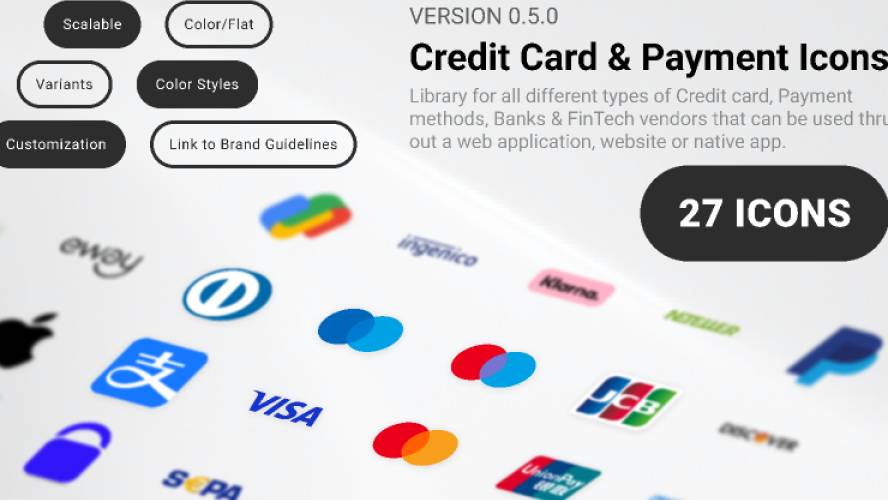 Figma Credit cards & Payment Methods Icons
