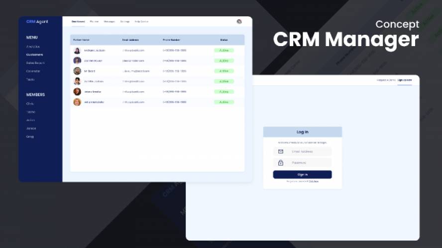 Figma CRM Manager